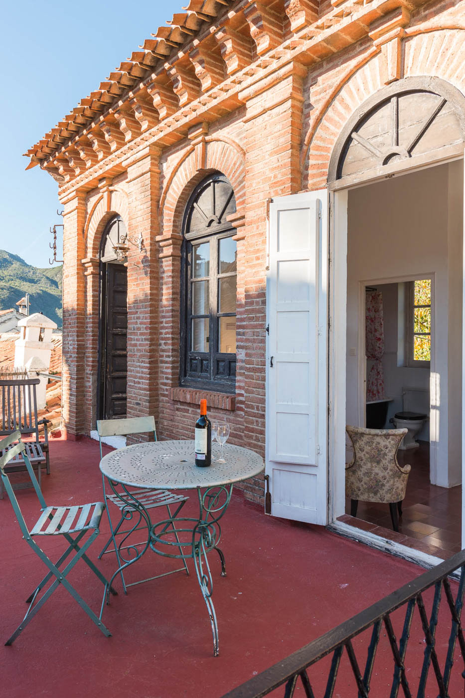 Bedroom with outdoor seating area